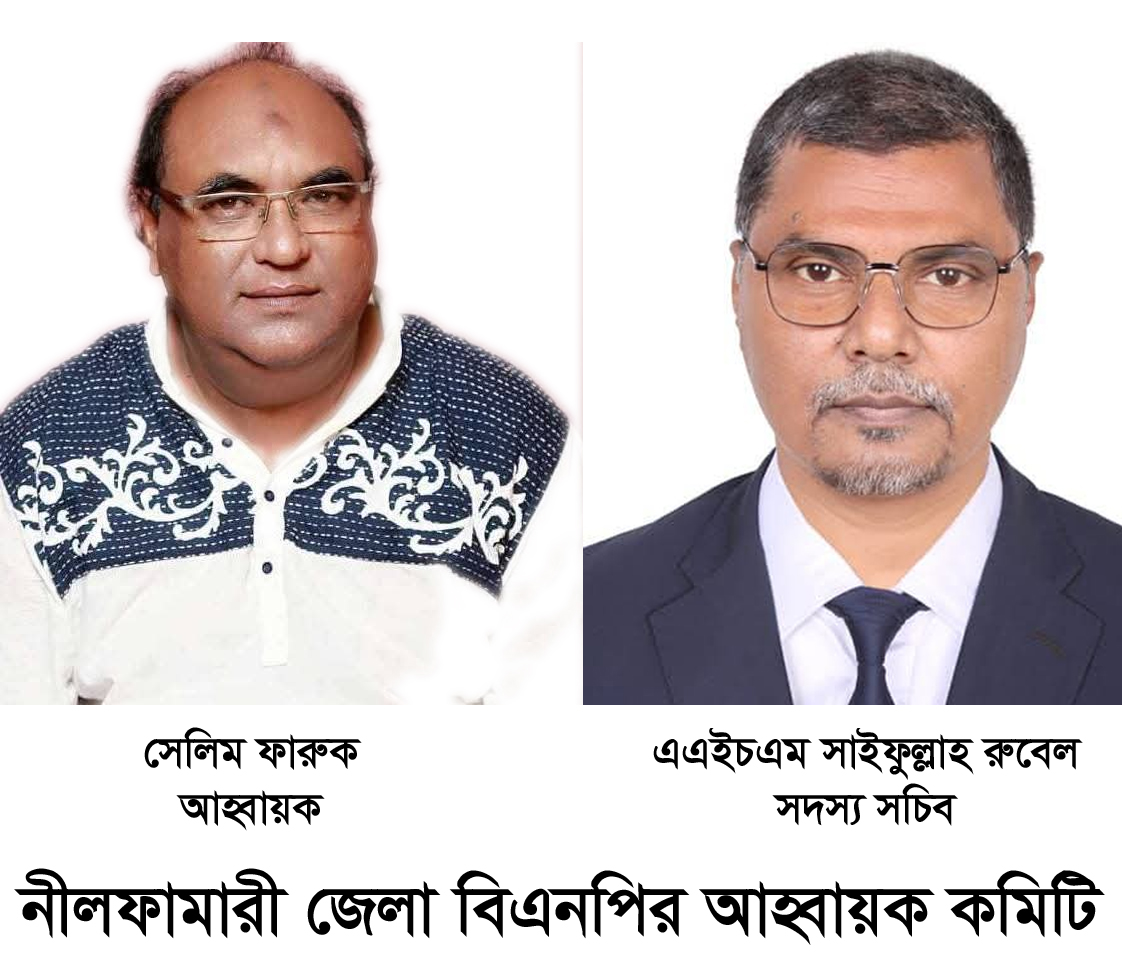 তারুণ্য নির্ভর বিএনপি গড়তে নীলফামারীতে নতুন কমিটি গঠন আহ্বায়ক ফারুক, সদস্য সচিব রুবেল