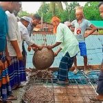 দুপচাঁচিয়ায় ছোট ধাপ দক্ষিণ জামে মসজিদের ছাদ ঢালাই কাজের উদ্বোধন