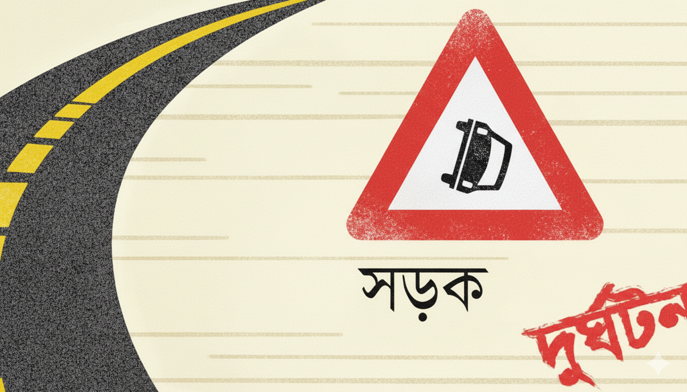 রাজারহাটে সড়ক দুর্ঘটনায় কৃষক দলের দুই নেতা আহত।