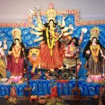 রাজবাড়ীর কেন্দ্রীয় হরিসভা মন্দিরে কাত্যায়নী পুজা অনুষ্ঠিত।