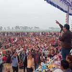 শিবগঞ্জে বিএনপির নির্বাচনী সমাবেশে জনতার ঢল