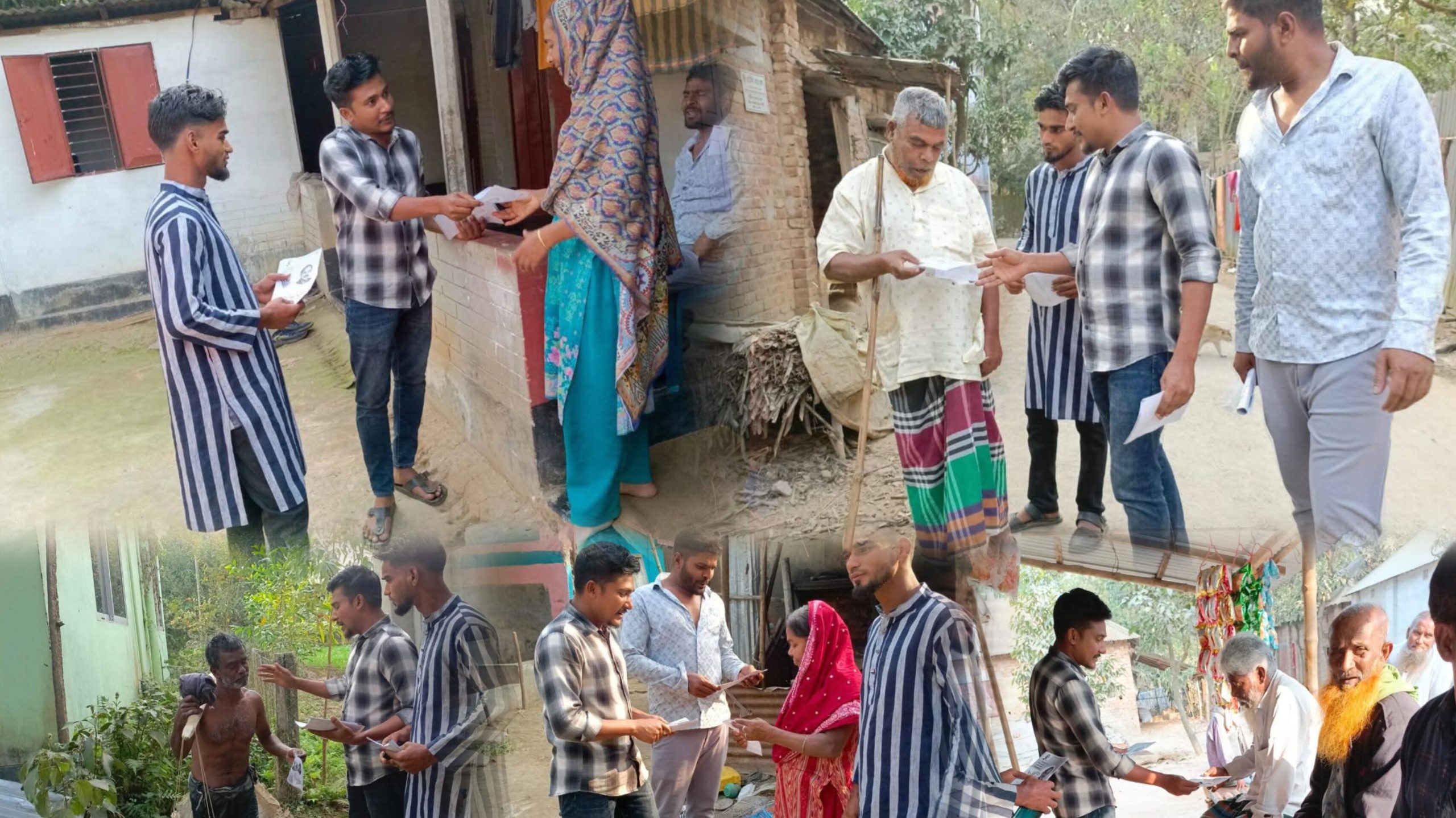 স্বাধীন মাহমুদের নেতৃত্বে শেরপুরে গোলাম মোহাম্মদ সিরাজের পক্ষে ধানের শীষের গণসংযোগ