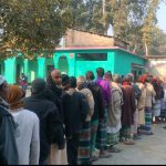 রাজবাড়ীতে উৎসব মুখর পরিবেশে ভোটগ্রহণ শুরু