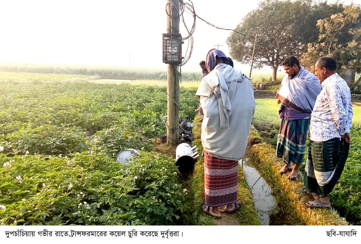 দুপচাঁচিয়ায় গভীর রাতে ট্রান্সফরমারের কয়েল চুরি সেচ নিয়ে দুশ্চিন্তায় কৃষকরা