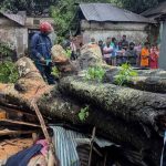 কালবৈশাখী ঝড়ে গাছ উপরে পড়ে উমা চন্দ্র নামের পান ব্যবসায়ী নিহত।