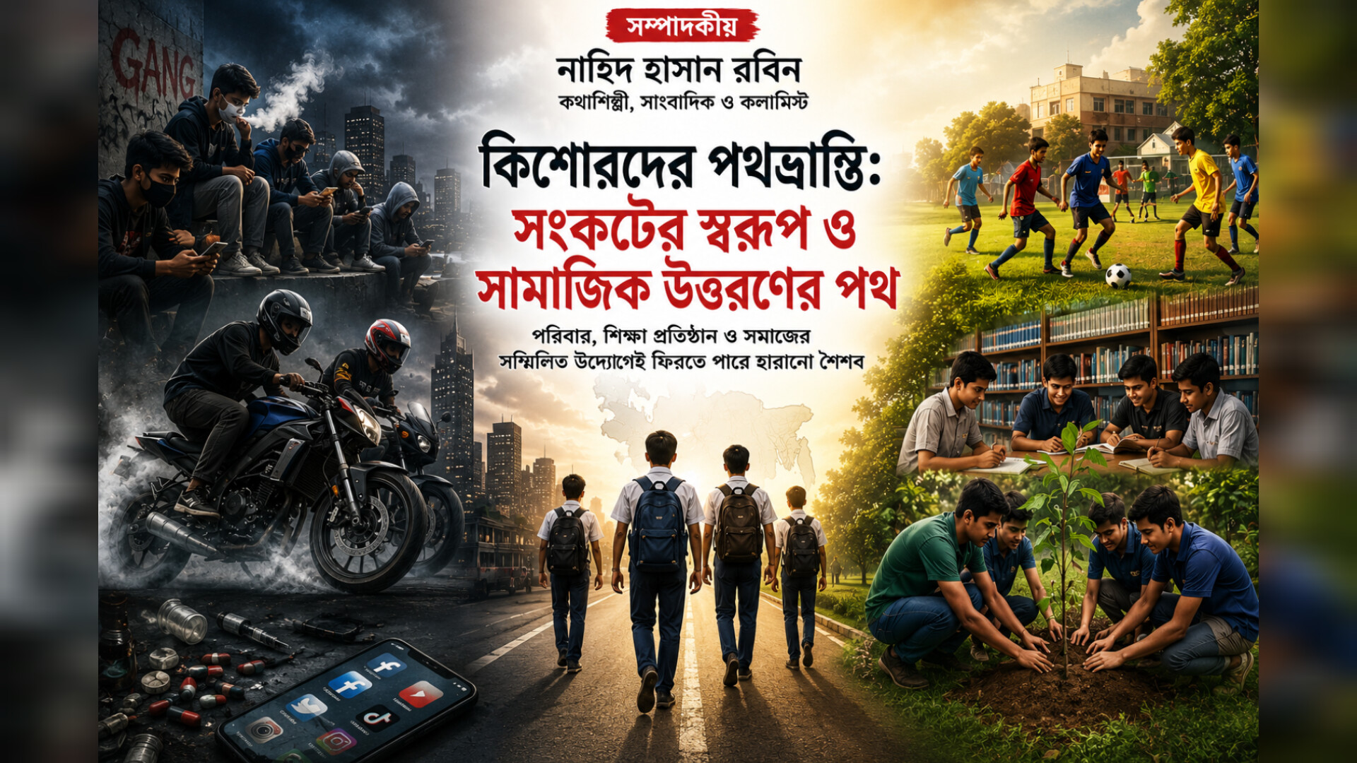 কিশোরদের পথভ্রান্তি: সংকটের স্বরূপ ও সামাজিক উত্তরণের পথ