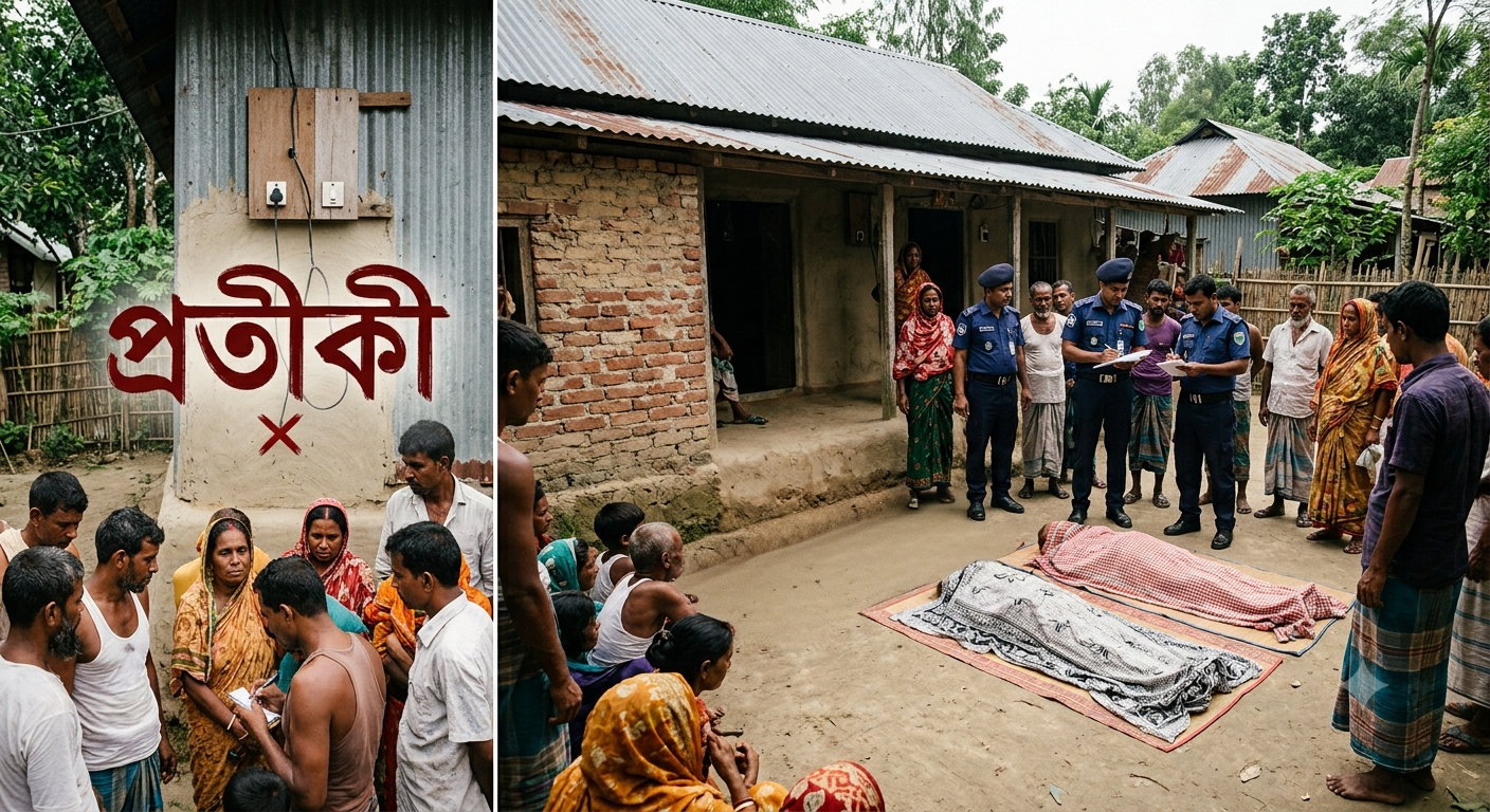 কু‌ড়িগ্রা‌মে বিদ্যুৎস্পৃষ্ট হয়ে স্বামী-স্ত্রীর মৃত্যু